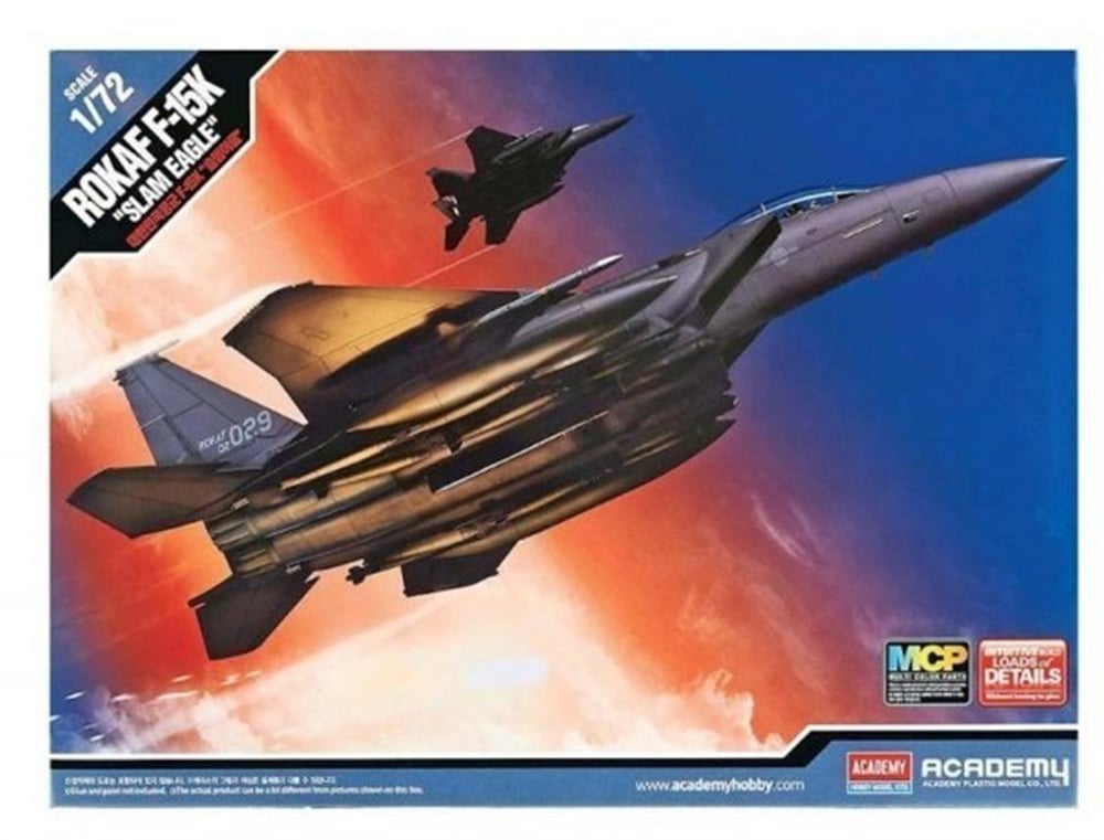 Academy 12554 1/72 Ölçek, ROKAF F-15K Slam Eagle Savaş Uçağı, Plastik Model Kiti