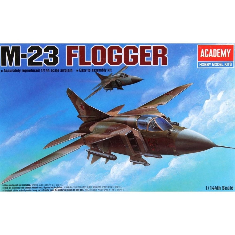 Academy 12614 1/144 Ölçek, MiG-23 Frogger Savaş Uçağı, Plastik Model Kiti