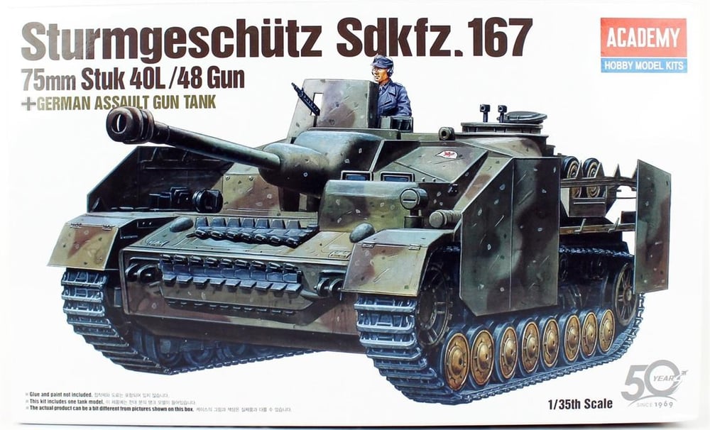 Academy 13235 1/35 Ölçek, Alman Sturmgeschütz IV Tank Avcısı, Plastik Model Kiti