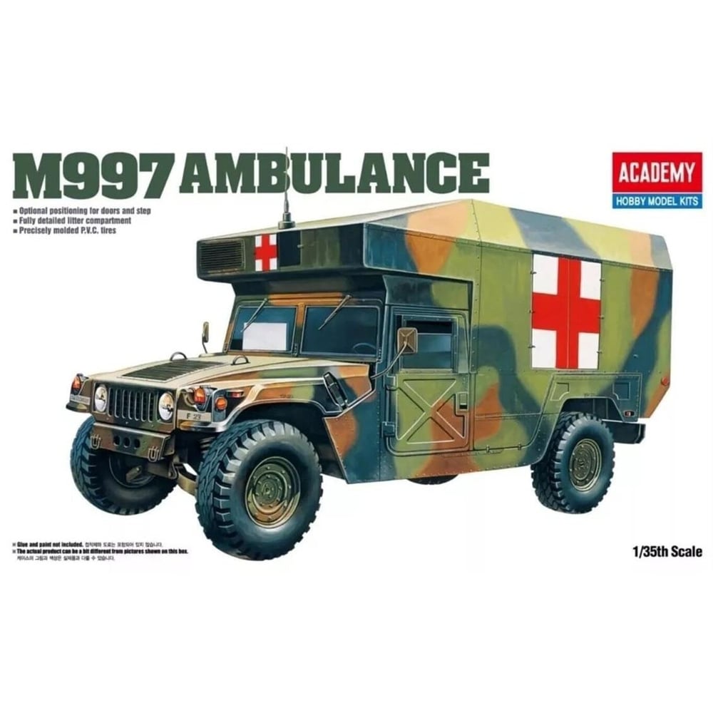 Academy 13243 1/35 M997 Maksi Askeri Ambulans, Plastik Model Kiti