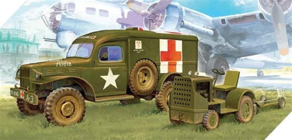 Academy 13403 1/72 Ölçek, Amerikan Ambulans ve Çekici Demonte, Plastik Maket Seti