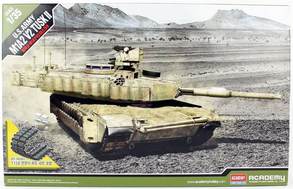 Academy 13504 1/35 Ölçek, M1A2 Abrams SEP v.2 TUSK II Tankı, Plastik Model Kiti