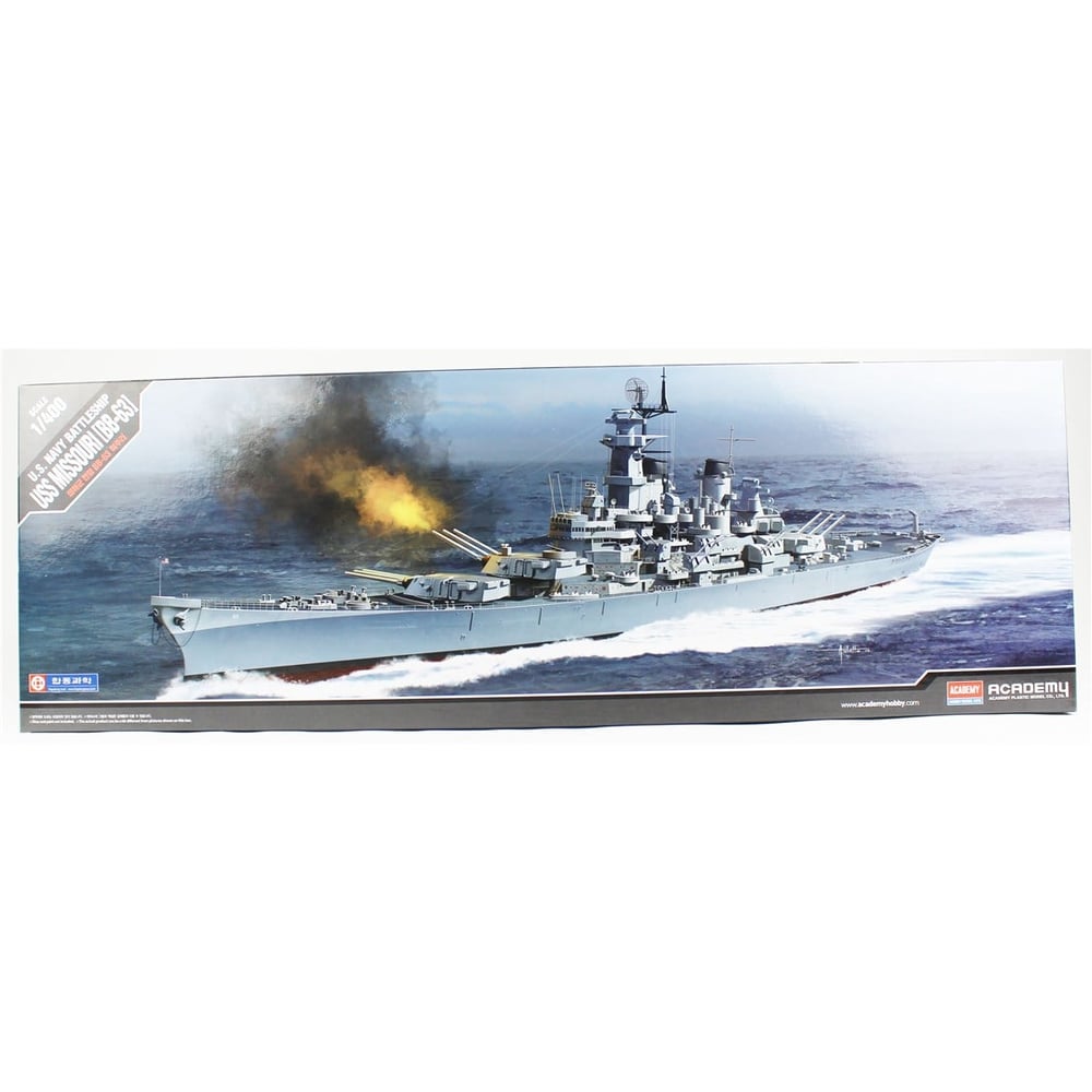 Academy 14401 1/400 USS Missouri BB-63 Savaş Gemisi, Plastik Model Kiti