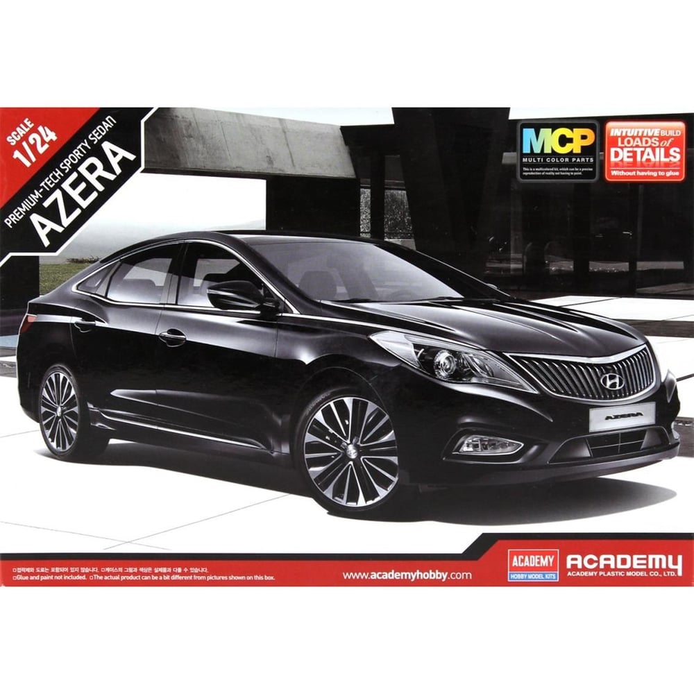 Academy 15121 1/24 Ölçek, Hyundai Grandeur HG Azera Binek Aracı, Plastik Model Kiti