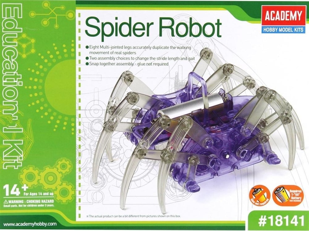 Academy 18141 Örümcek Robot Kiti, Plastik Model Kiti