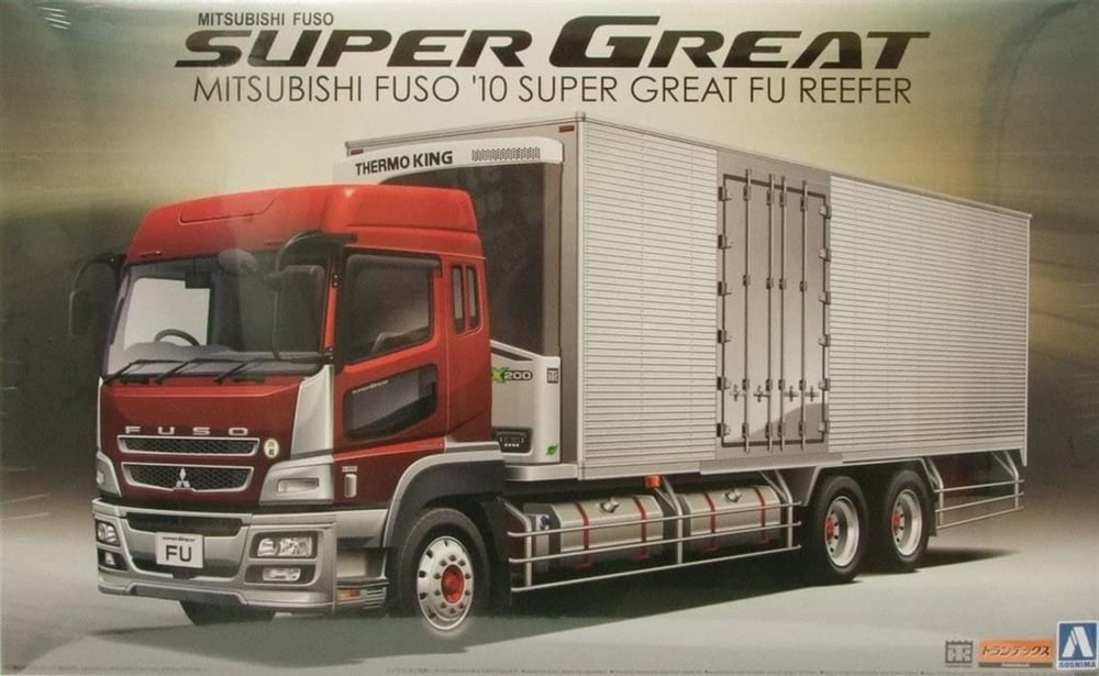 Aoshima 00558 1/32 Ölçek, Mitsubishi Fuso 10 Super Great Fu Reef, Plastik Model kiti