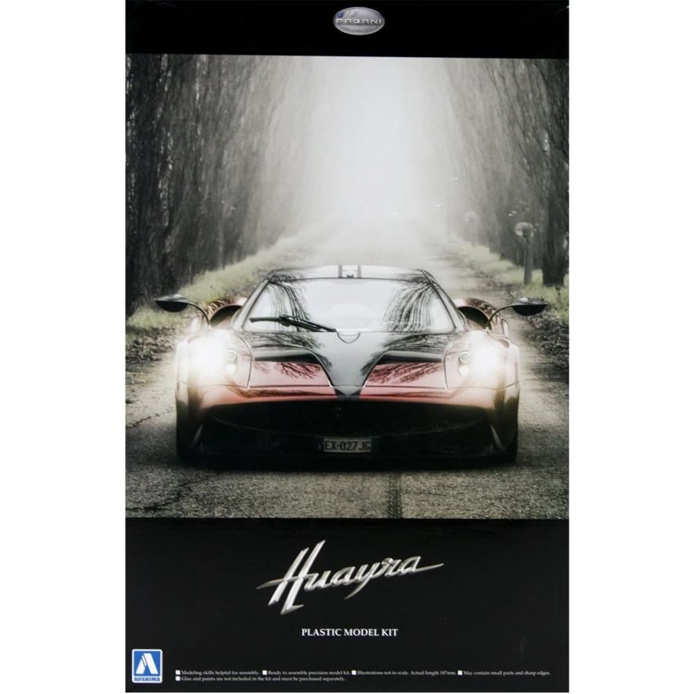 Aoshima 01091 1/24 Ölçek, Pagani Huayra Overseas Edition, Plastik Model kiti