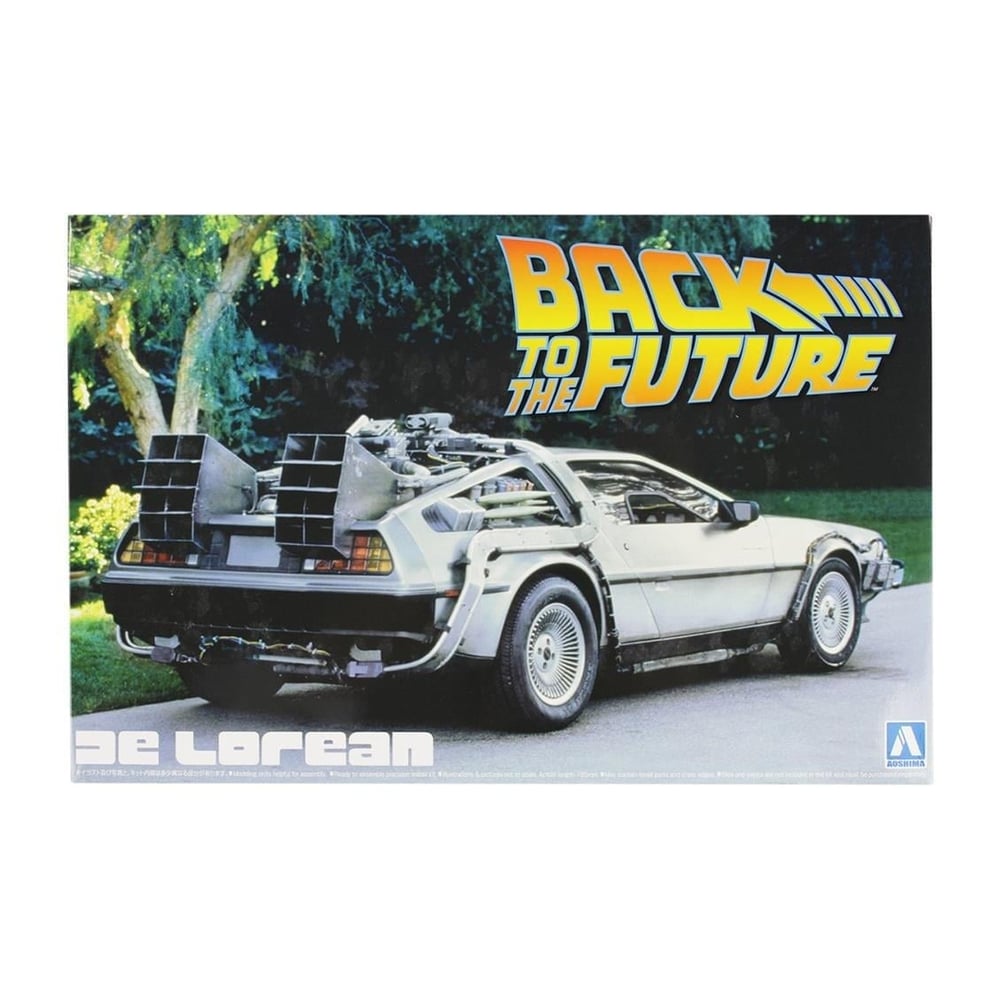 Aoshima 01185 1/24 Ölçek, Back To The Future Derolean From Part I, Plastik Model kiti