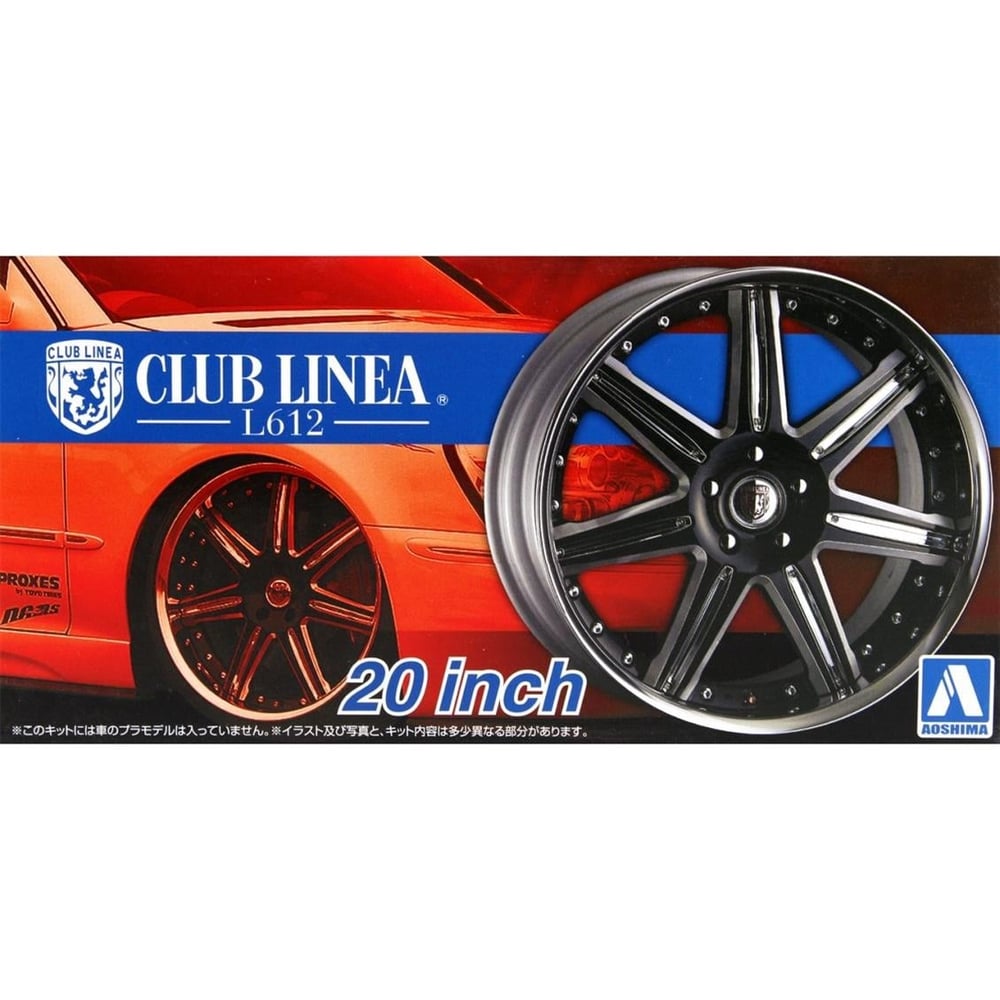 Aoshima 05278 1/24 Ölçek, Clublinea L612 20İnch, Plastik Model kiti