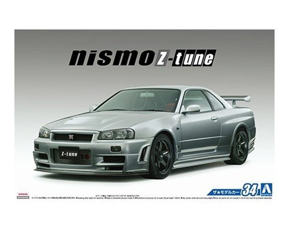 Aoshima 05316 1/24 Ölçek, Nismo Bnr34 Skyline Gt-R Z-Tune 04, Plastik Model kiti