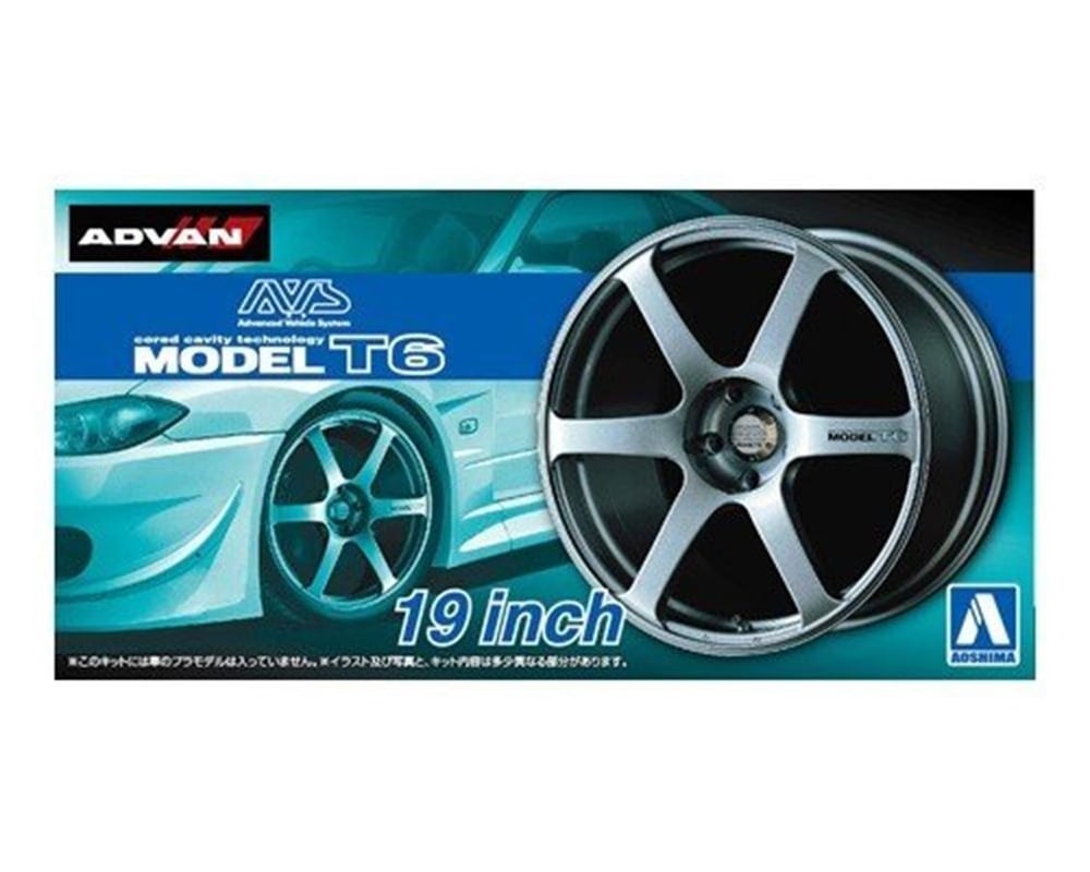 Aoshima 05379 1/24 Ölçek, Avs Model T6 19İnch, Plastik Model kiti
