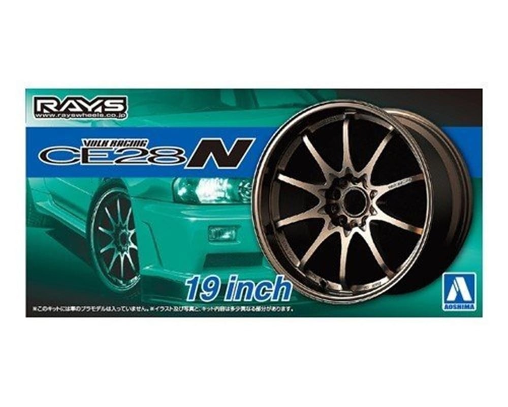 Aoshima 05391 1/24 Ölçek, Volk Racing Ce28N 19İnch, Plastik Model kiti
