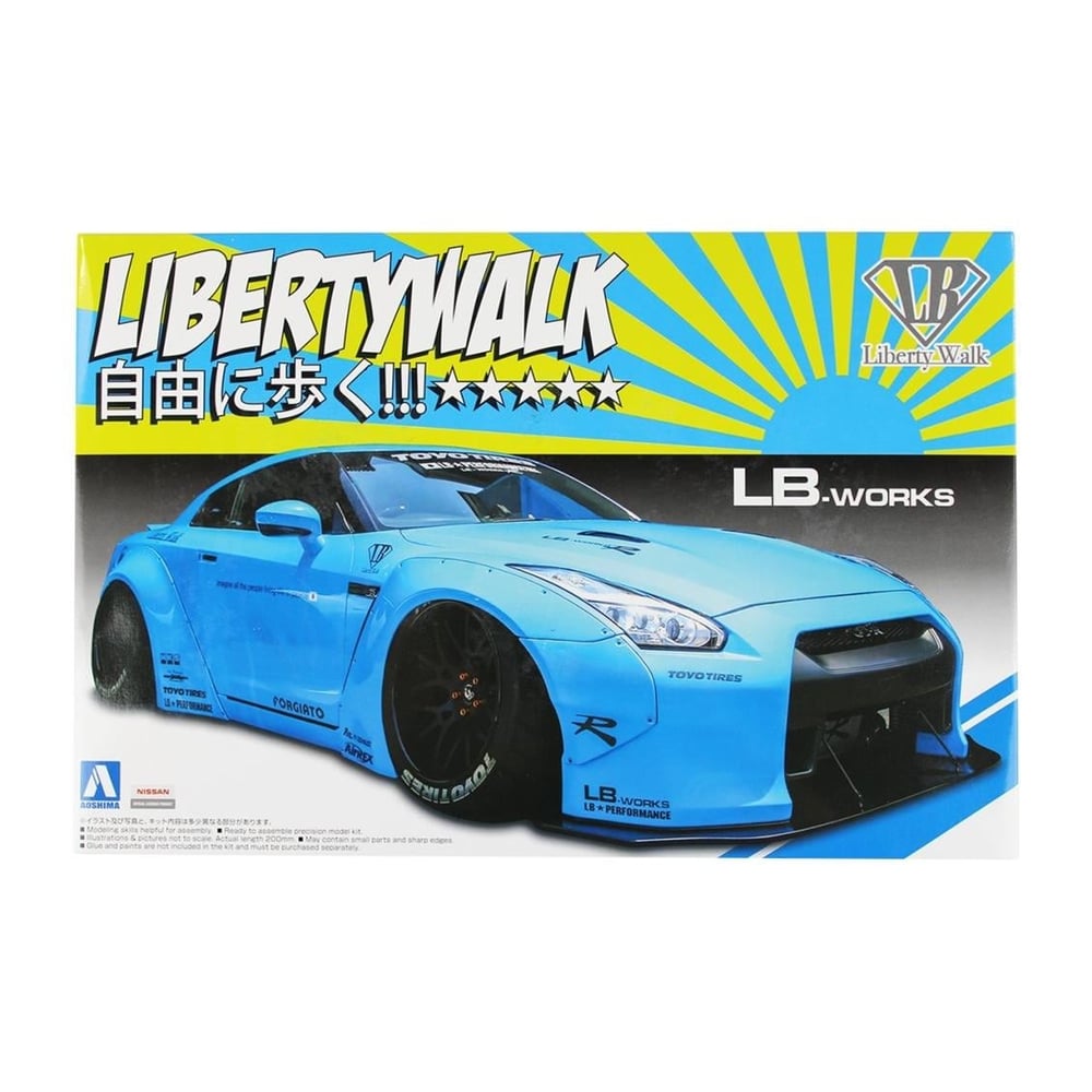 Aoshima 05402 1/24 Ölçek, Lb Works R35 Gt-R Ver 1, Plastik Model kiti