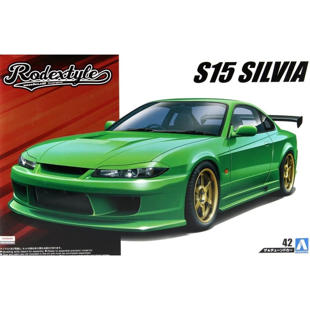 Aoshima 05451 1/24 Ölçek, Rodexstyle S15 Silvia, Plastik Model kiti