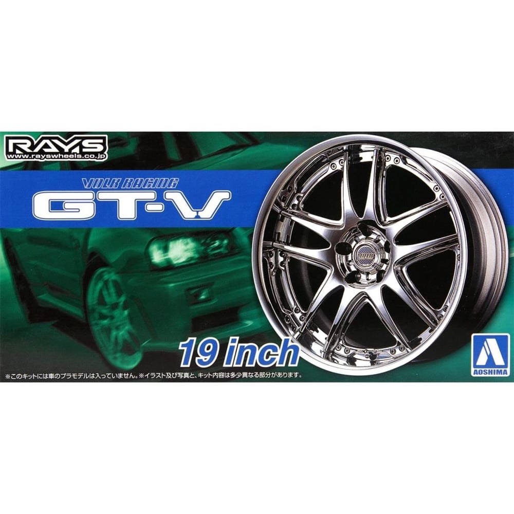 Aoshima 05462 1/24 Ölçek, Volk Racing Gt-V 19İnch, Plastik Model kiti