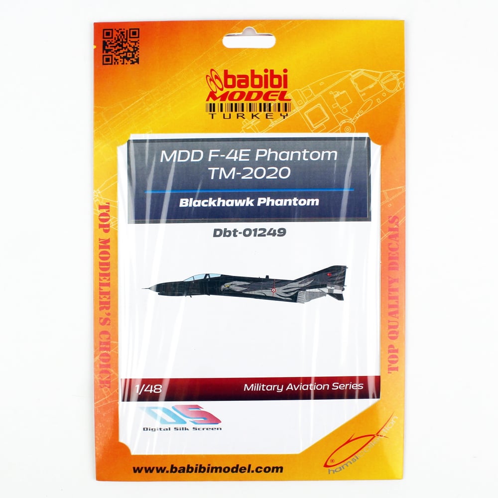 Babibi DBT01249 1/48 MDD F-4E Phantom TM-2020, Blackhawk Phantom, Dekal Çıkartma