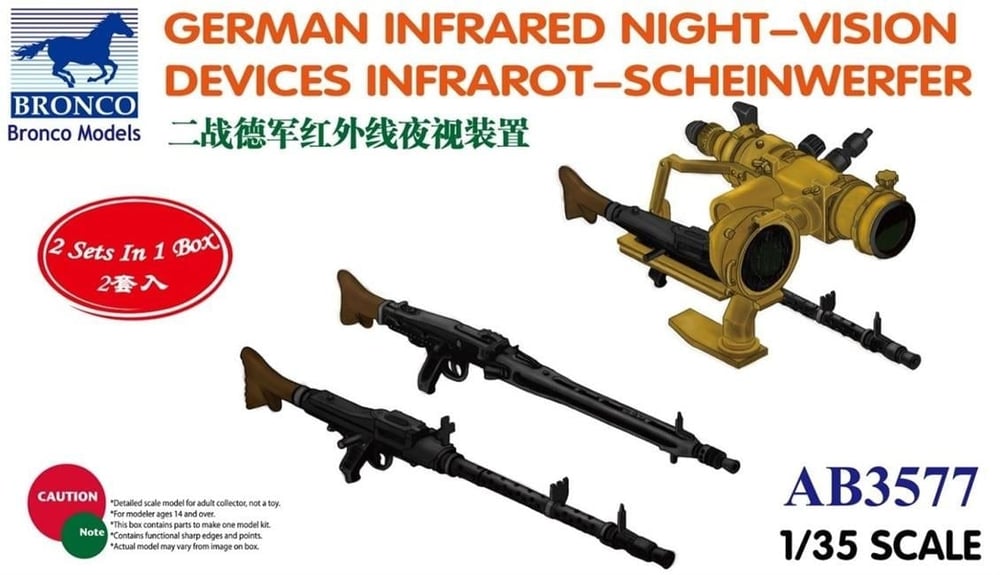 Bronco Ab3577 1/35 Ölçek, German Infrared Nıght-Vısıon Devıces I, Plastik Model kiti