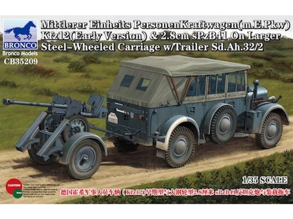 Bronco CB35209 1/35 Ölçek, Mittlerer Einheits PersonenKraftwagen, Plastik Model kiti