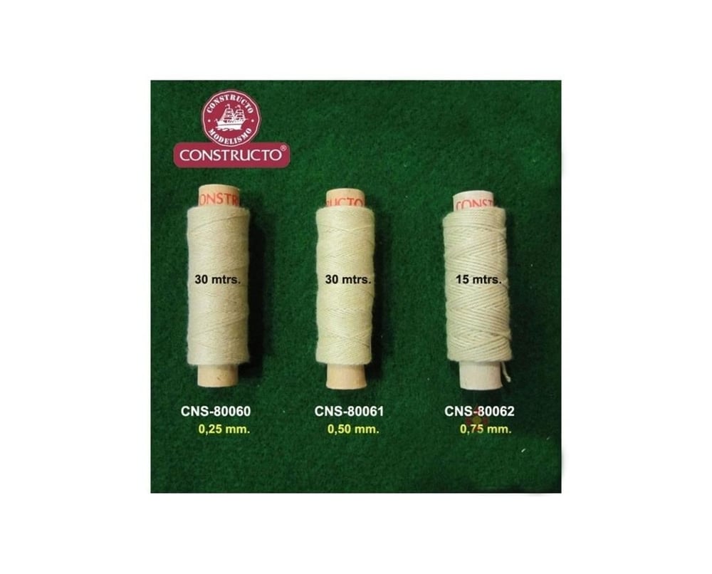 Constructo 80061 İp-Bej -Cotton -30 Metre- Ø 0,50 Mm.