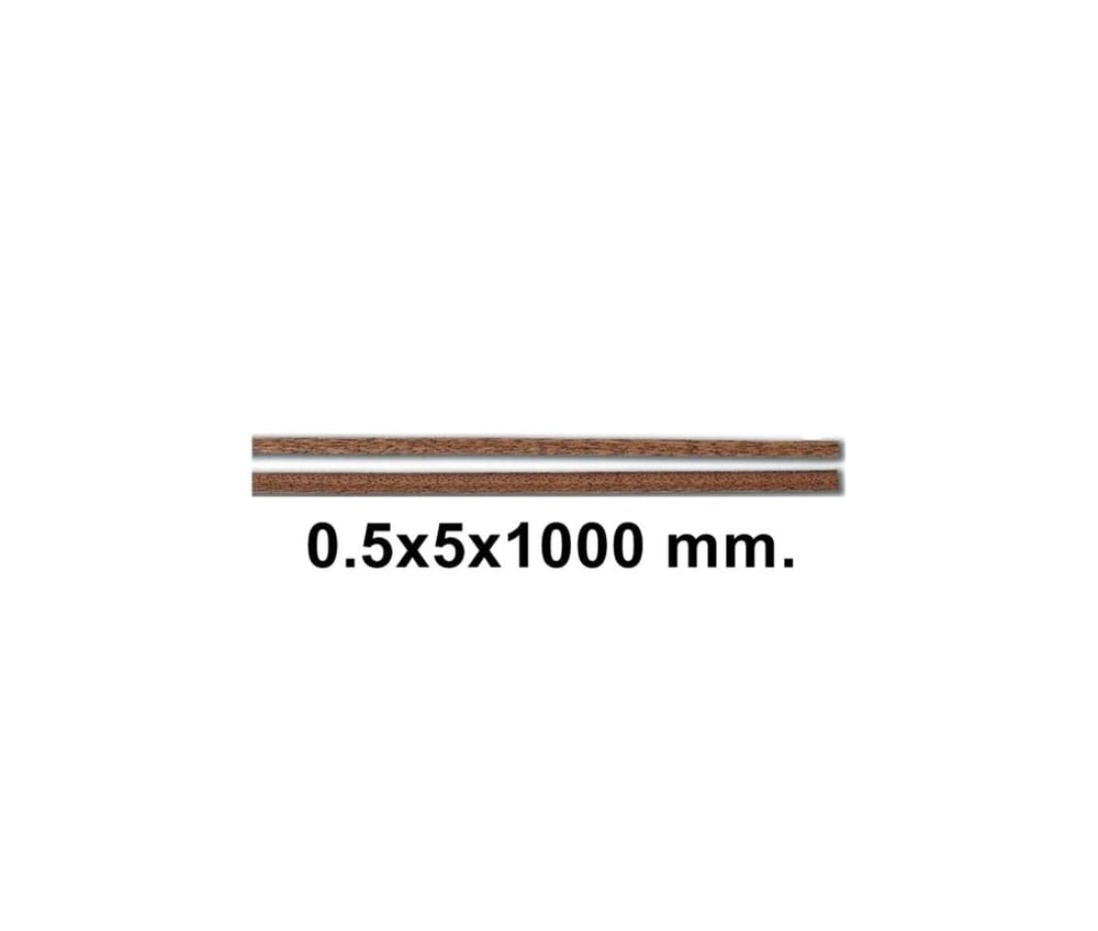 Constructo 80163 Sarma Çıtası- Veneer Plates (Dark Brown) Sap--10 Adet