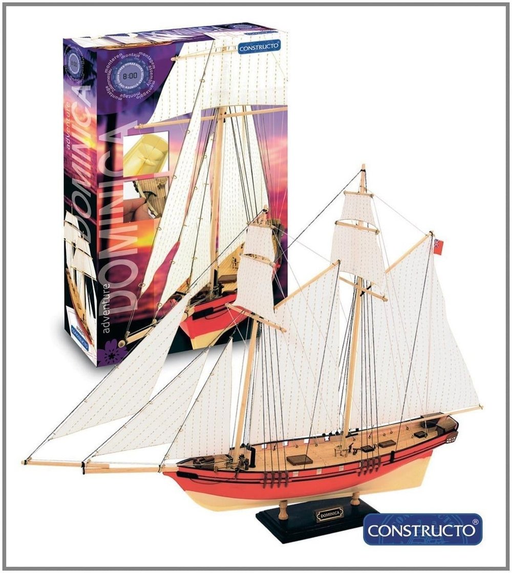 Constructo 80565 1/88 Ölçek, Domınıca - Hazır Gövdeli - Ahşap Tekne Kiti