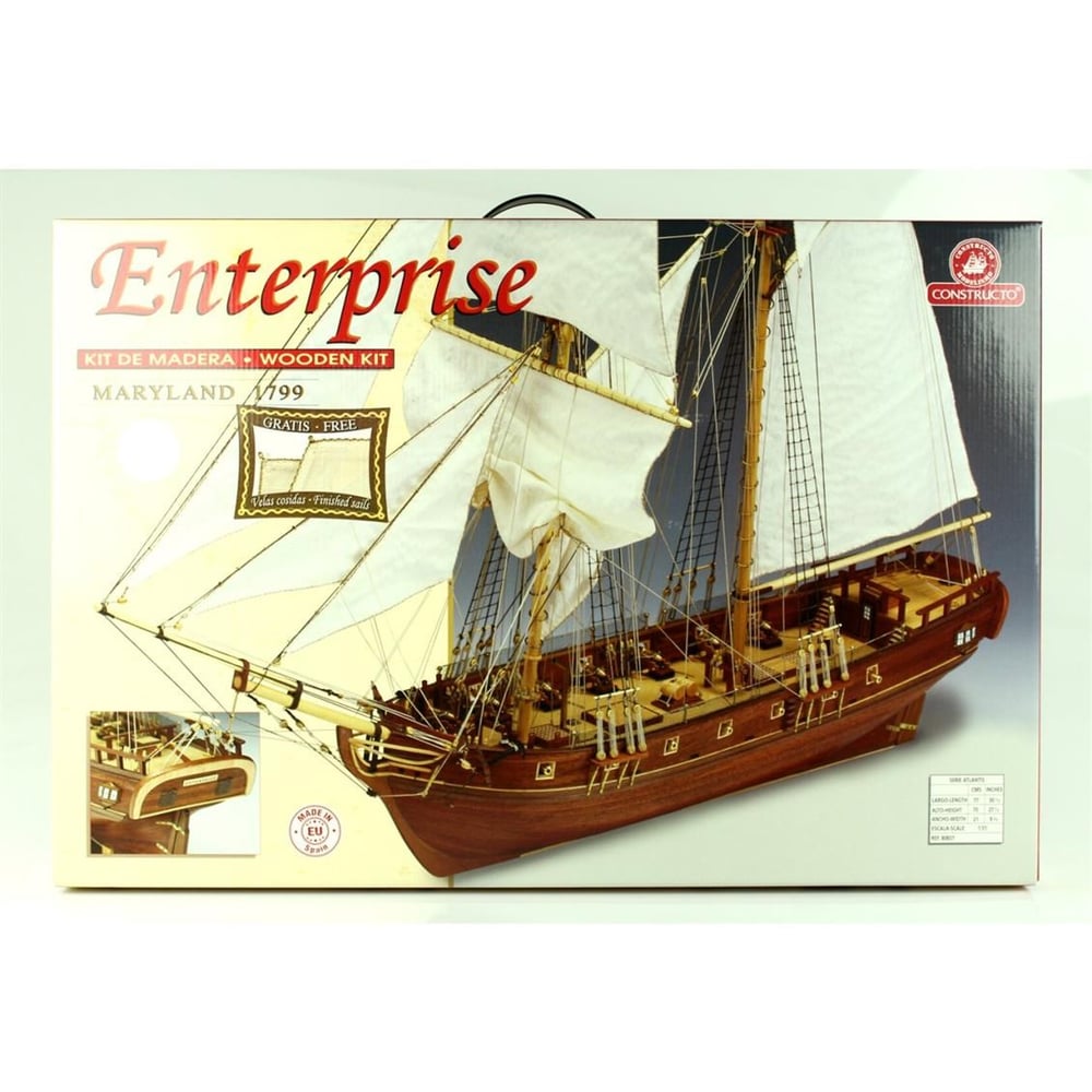 Constructo 80837 1/51 Ölçek, Enterprıse, Ahşap Tekne Kiti
