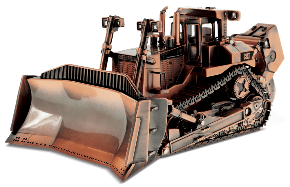 Diecast Masters 85517 1/50 Ölçek, Cat D11T  Dozer, Hatıra Serisi, Bakır Kaplama, Sergilemeye Hazır Metal İş Makinası Modeli
