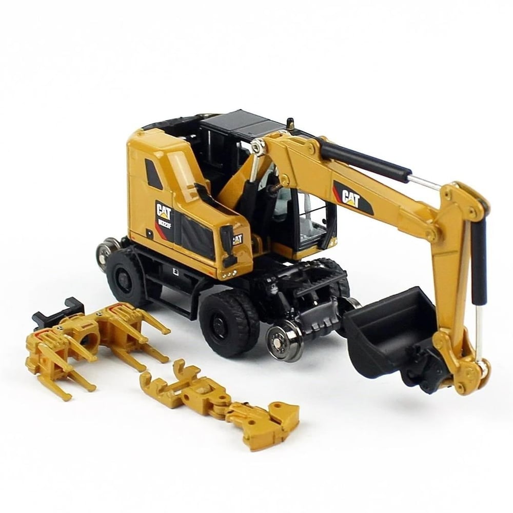 Diecast Masters 85656 1/87 Ölçek, Cat M323F Demiryolu Exkavatörü, Sergilemeye Hazır Metal İş Makinası Modeli