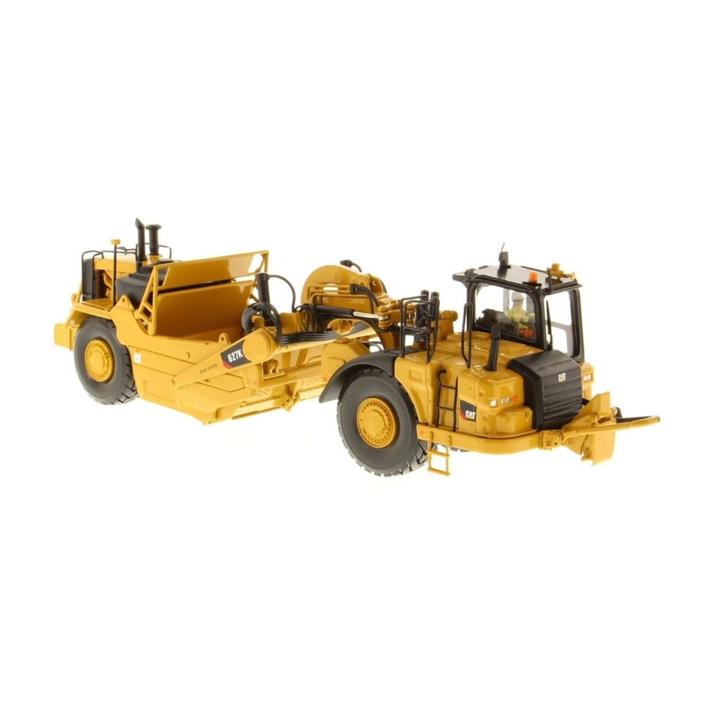 Diecast Masters 85921 1/50 Ölçek, Cat 627K Lastik Tekerli Çekici ve Sıyırıcı, Sergilemeye Hazır Metal İş Makinası Modeli