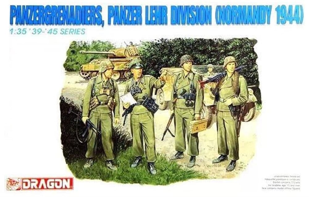 Dragon 6111 1/35 Ölçek, Panzer Lehr Tümeni (Normandy 1944) Asker Figürleri Plastik Model Kiti