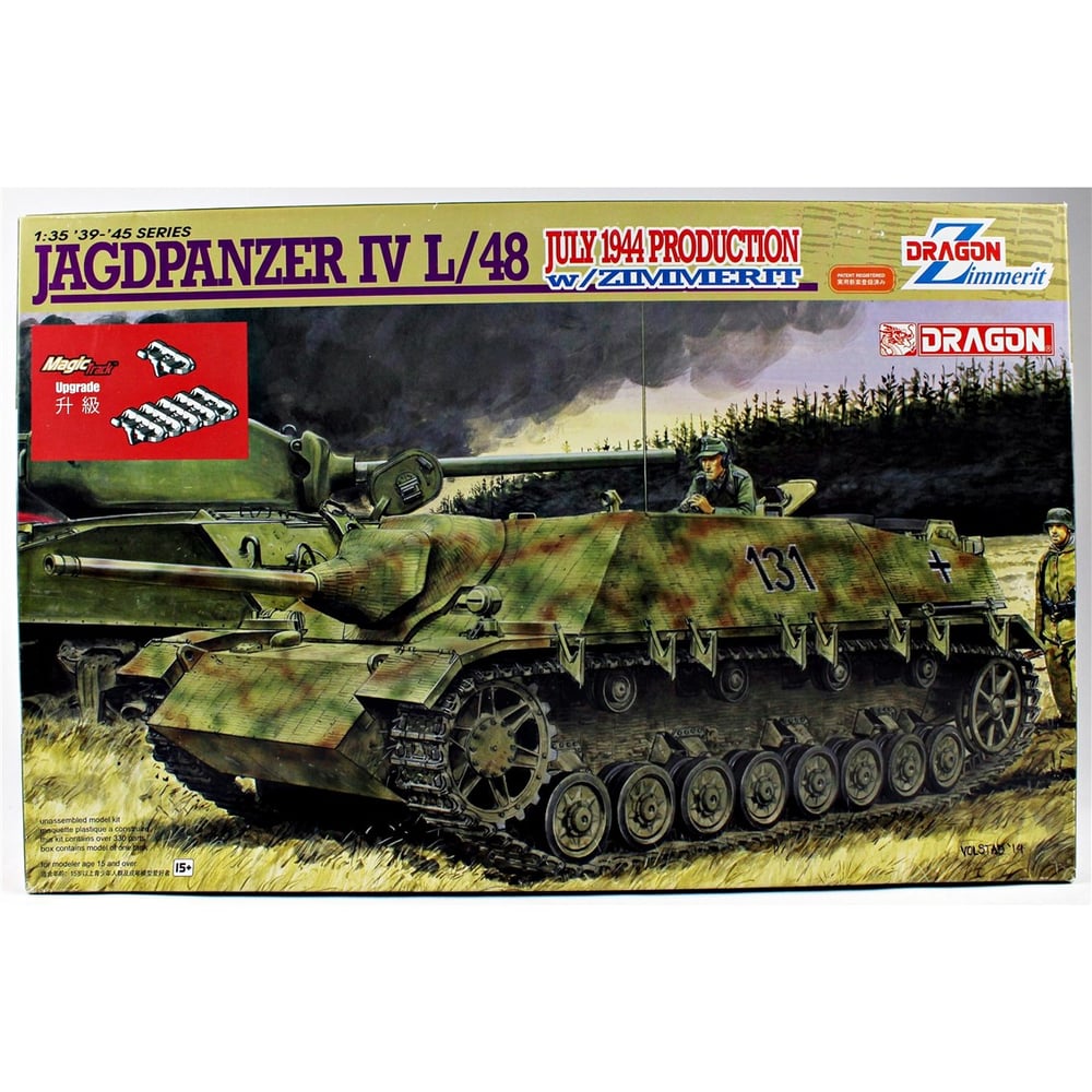Dragon 6369 1/35 Ölçek, Jagdpanzer IV L/48, 1944 Üretimi Tank Avcısı (Zimmerit kaplamalı), Plastik model Kiti