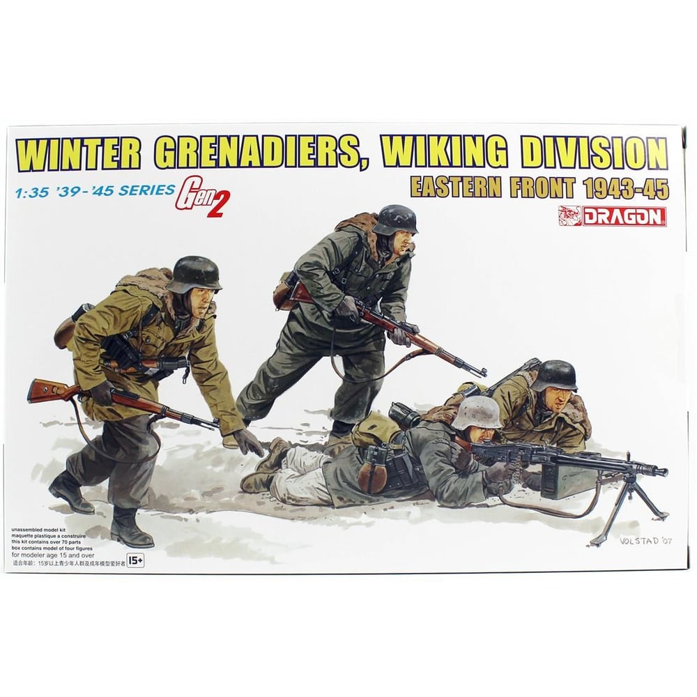 Dragon 6372 1/35 Ölçek, Kış Bombacıları (Viking Tümeni) Asker Figürleri  Plastik Model Kiti