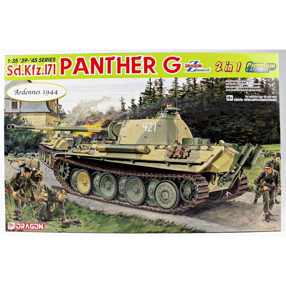 Dragon 6602 1/35 Ölçek, Sd.Kfz.171 Panther G Tankı (2 in1-Premium Edition), Yeni Tip Paletler ile, Plastik Model Kiti