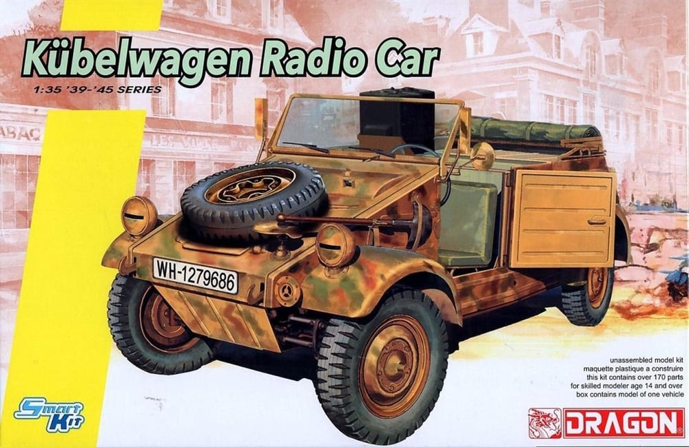 Dragon 6886 1/35 Ölçek, Kübelwagen Telsiz Aracı Plastik Model Kiti