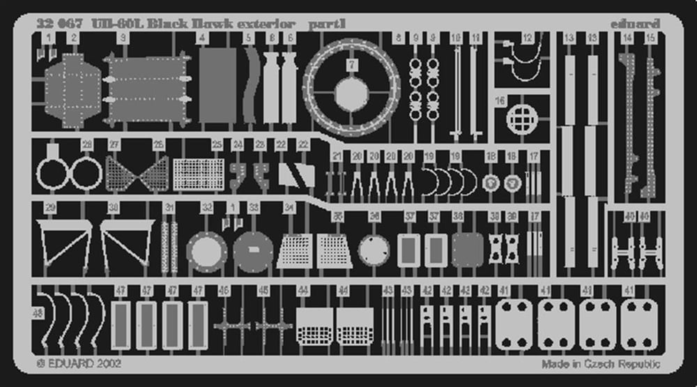 Eduard 32067 1/35 Ölçek, Uh-60L Exterior For Academy Make
