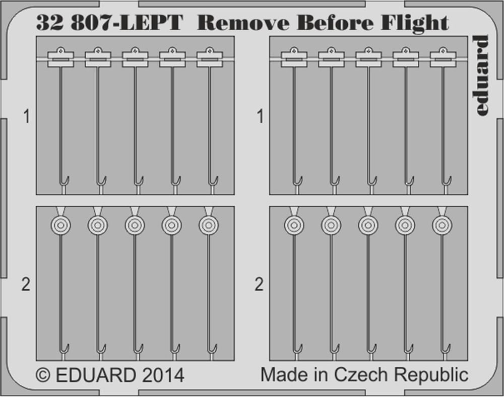 Eduard 32807 1/32 Ölçek, Remove Before Flight Fabrıc For