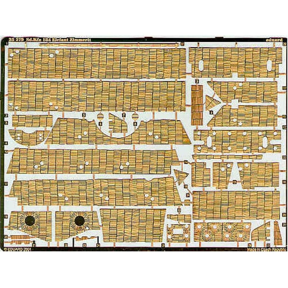 Eduard 35379 1/35 Ölçek, Zimmerit Elefant/Ferdinand For D