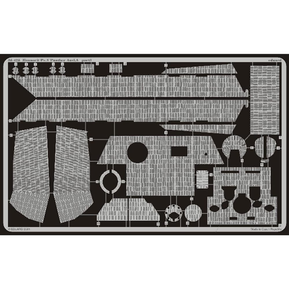 Eduard 35425 1/35 Ölçek, Zimmerit Panther Ausf.A For Tamı