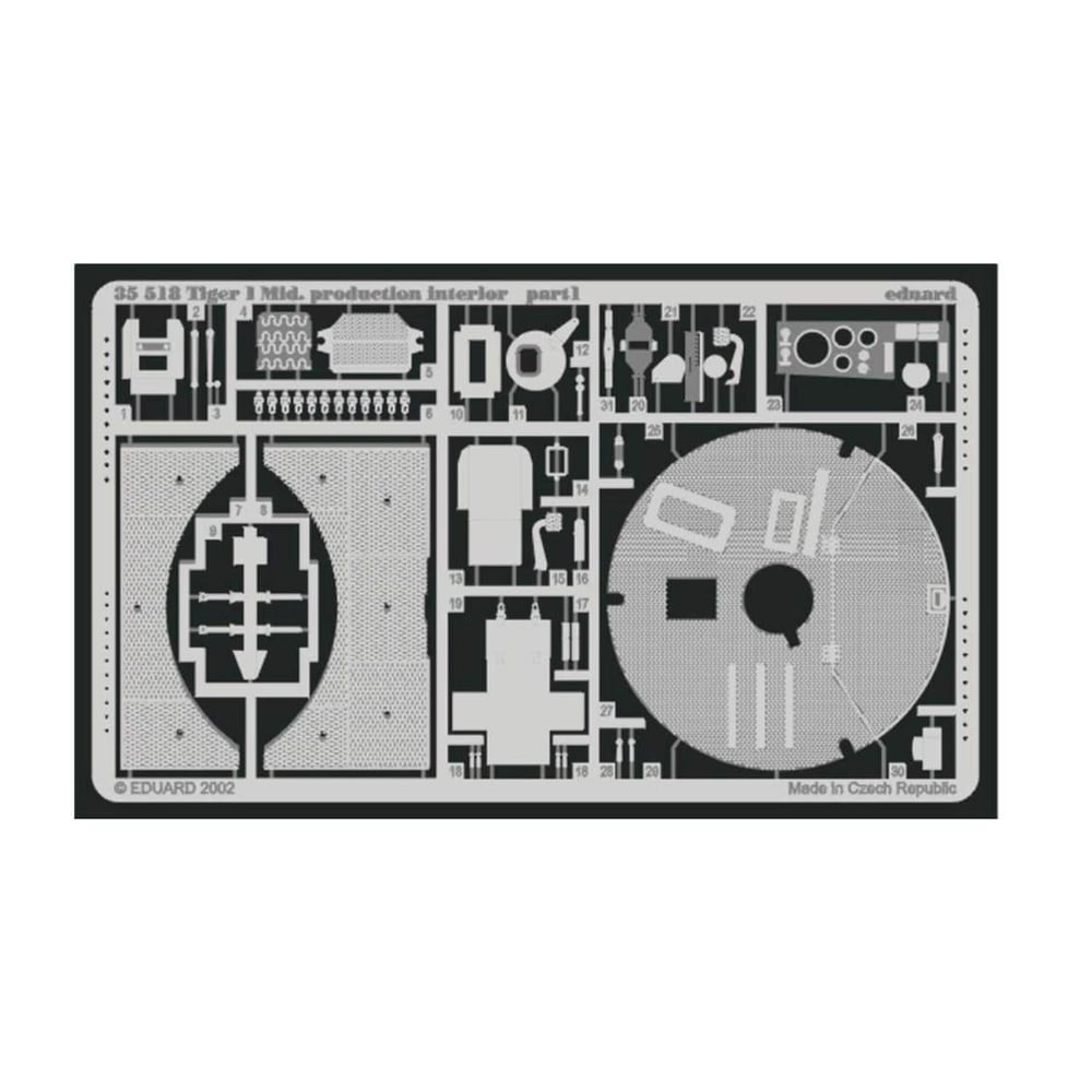 Eduard 35518 1/35 Ölçek, Tiger I Mid. Production Interior
