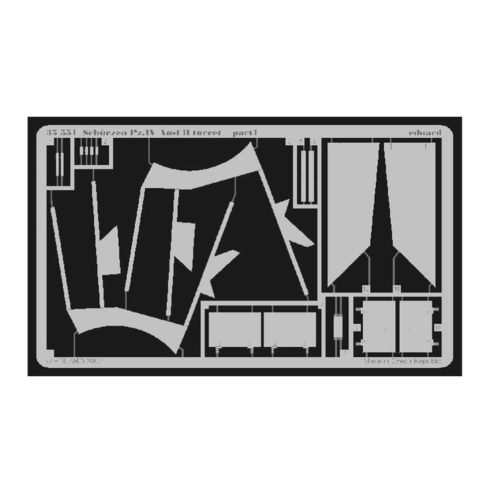 Eduard 35551 Schurzen Pz.IV Ausf.H Turret - For Tam - Std