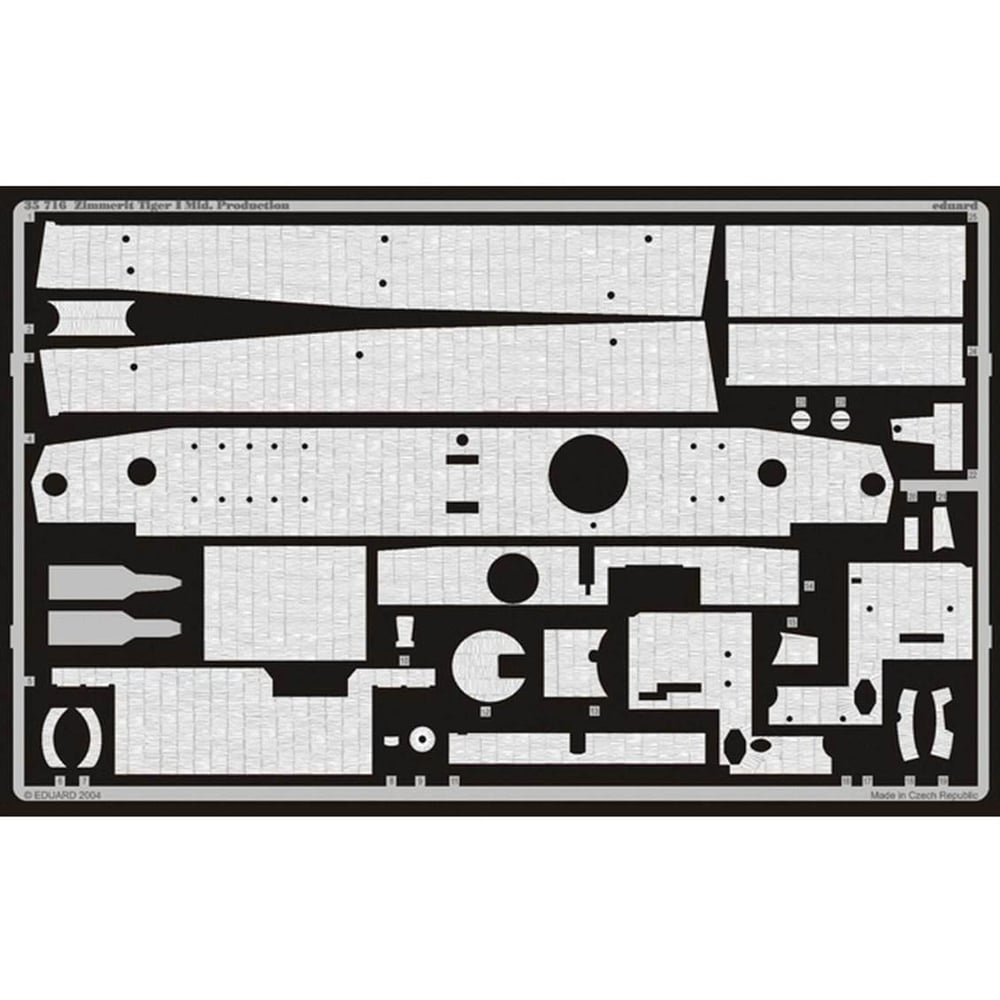 Eduard 35716 1/35 Ölçek, Zimmerit Tiger I Mid. Production