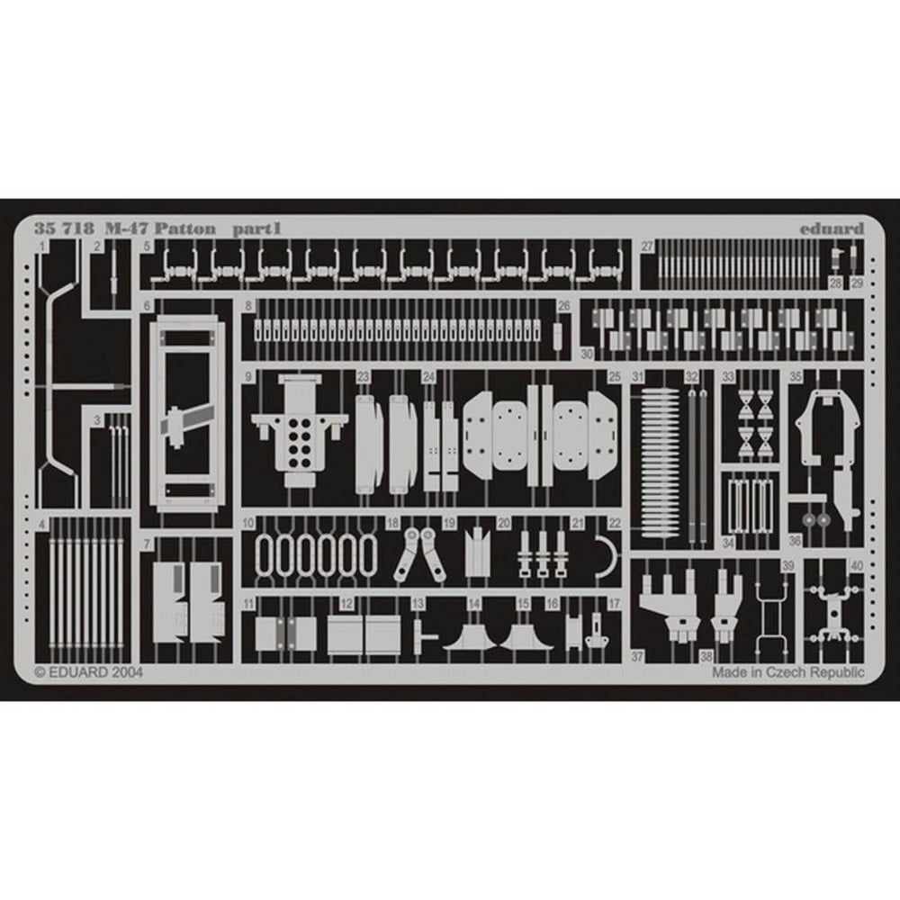 Eduard 35718 1/35 Ölçek, M-47 Patton Maket Detay Seti