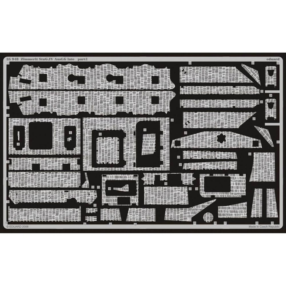 Eduard 35948 1/35 Ölçek, Zimmerit Stug.IV Ausf.G Late For