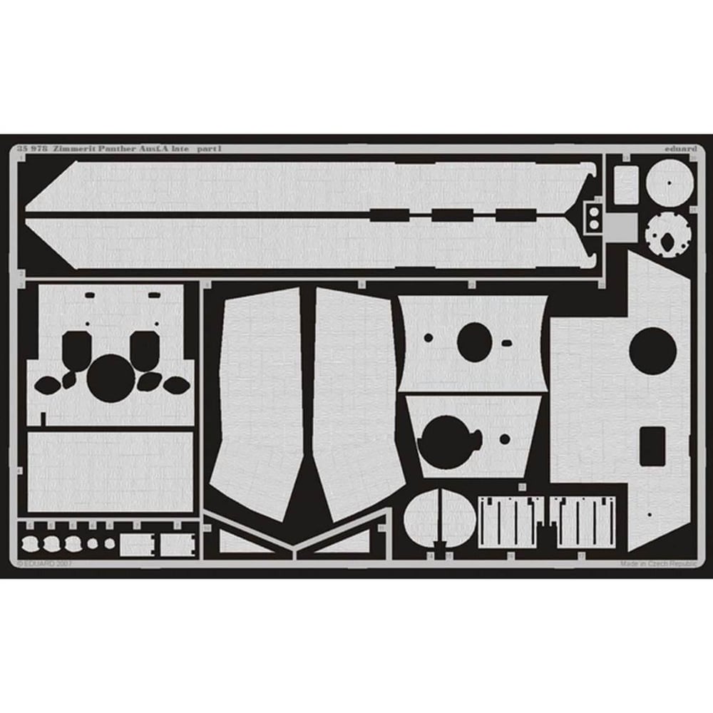 Eduard 35978 1/35 Ölçek, Zimmerit Panther Ausf.A Late For