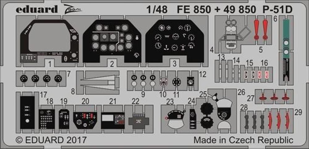 Eduard 49850 1/48 Ölçek, P-51D Interior For Meng Maket De
