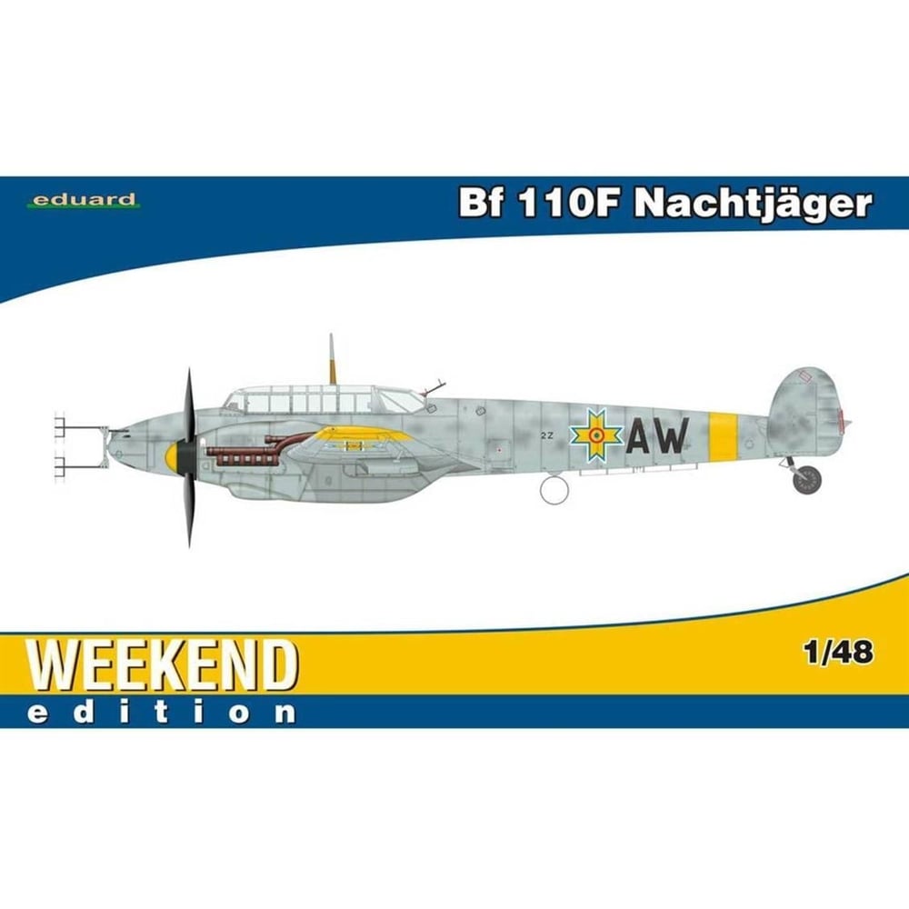 Eduard 84145 1/48 Ölçek, Bf 110F Nachtjäger Uçak Maketi