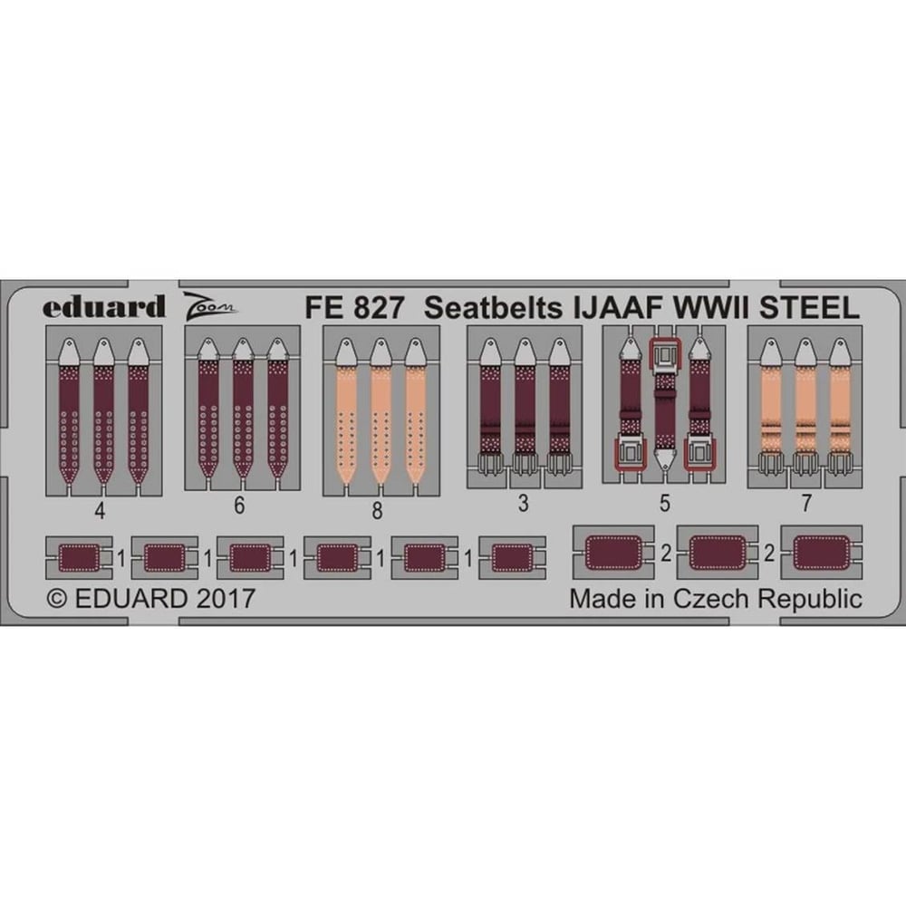 Eduard Fe827 1/48 Ölçek, Seatbelts Ijaaf WWII Steel Maket