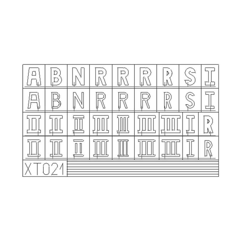Eduard Xt021 1/35 Ölçek, German Letters Small Maket Detay