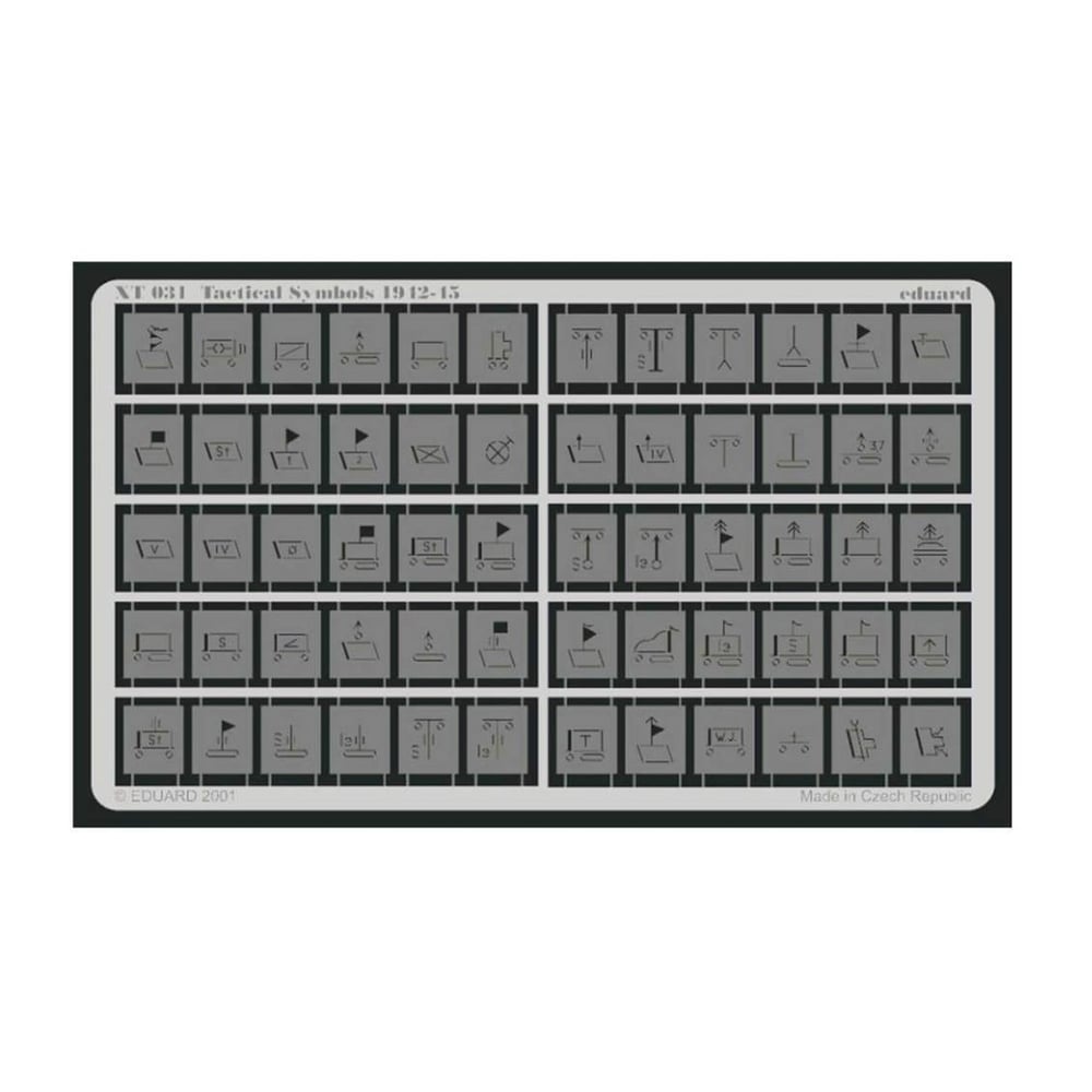 Eduard Xt031 1/35 Ölçek, Tactical Symbols 1942-45 Maket D