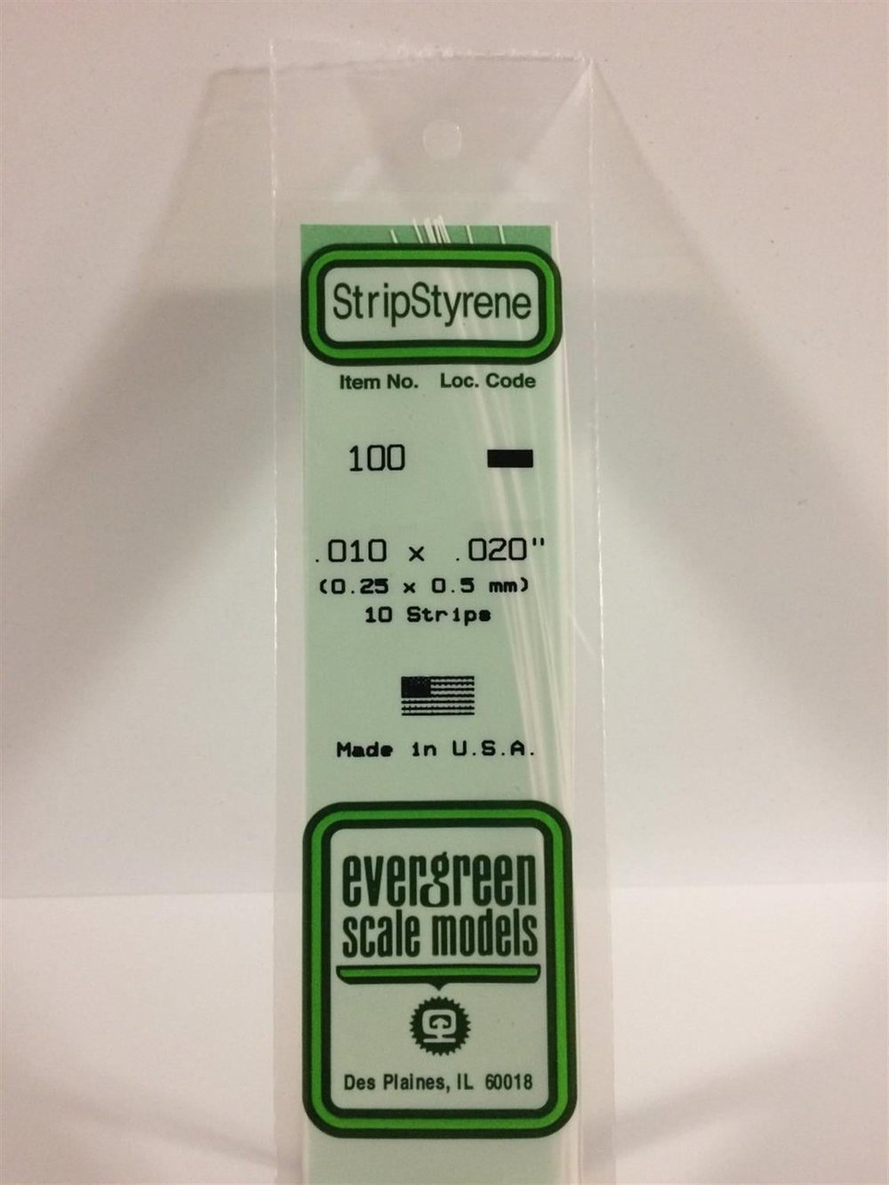 Evergreen 100 0,25*0,50*355 Mm Köşeli Çubuk-10 Adet -Beyaz